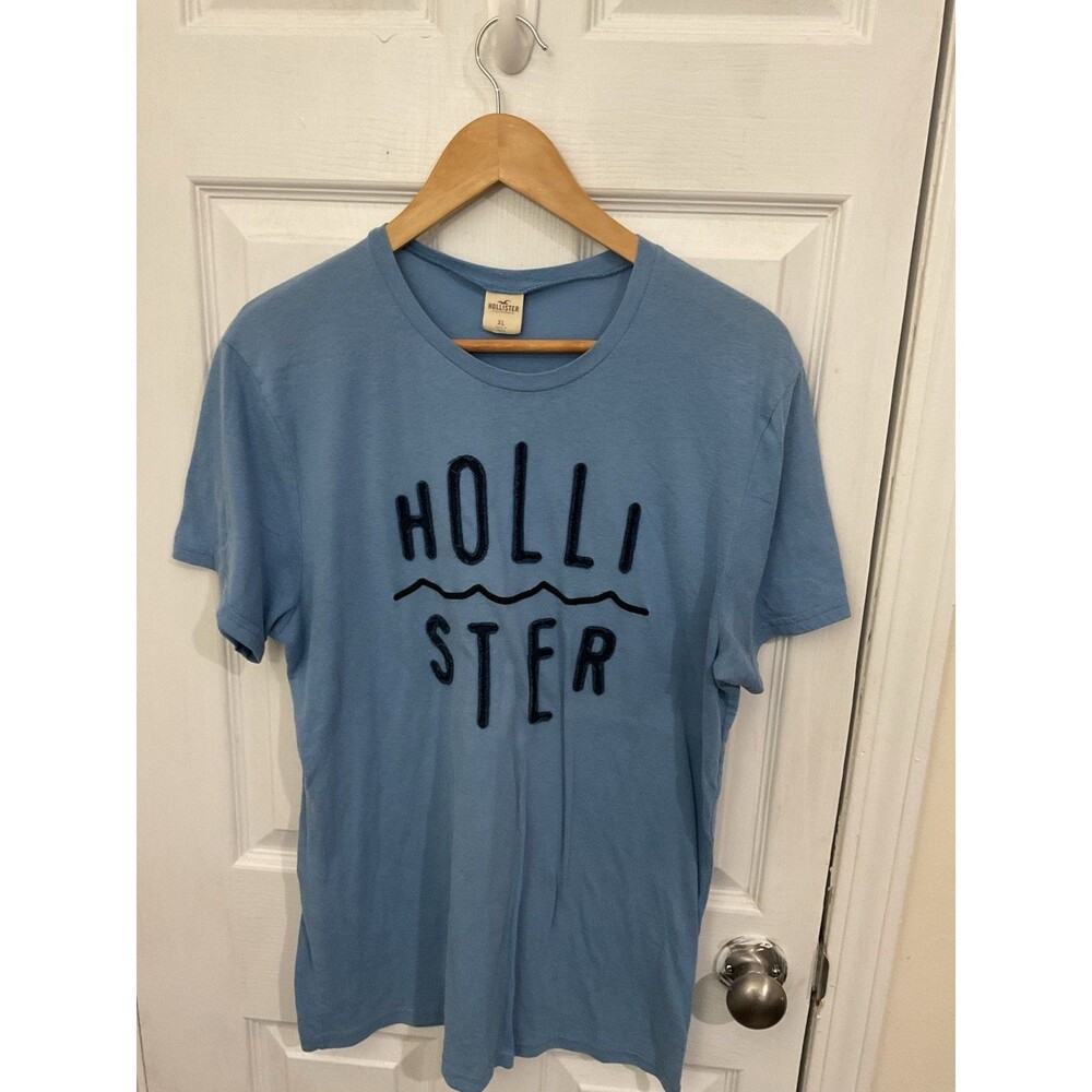 Hollister Blue Graphic T-Shirt Xl